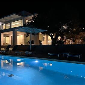 5 bedroom luxury villa with infinity pool, sea views and tennis court near Chania, sleeps 10